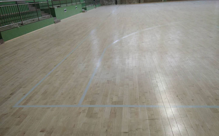 歐氏楓樺木舞臺運(yùn)動木地板單層龍骨結(jié)構(gòu)