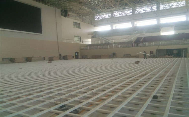 歐氏拼接板運(yùn)動籃球地板單層龍骨結(jié)構(gòu)