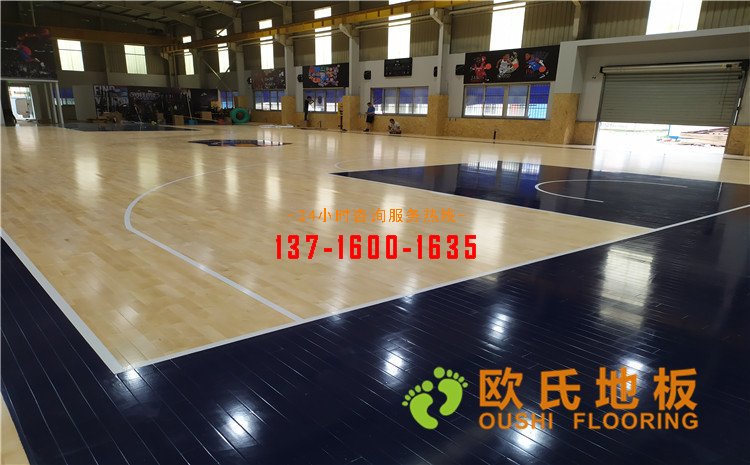 江蘇昆山市博瑞祥汽車(chē)籃球館木地板案例——?dú)W氏運(yùn)動(dòng)木地板廠家