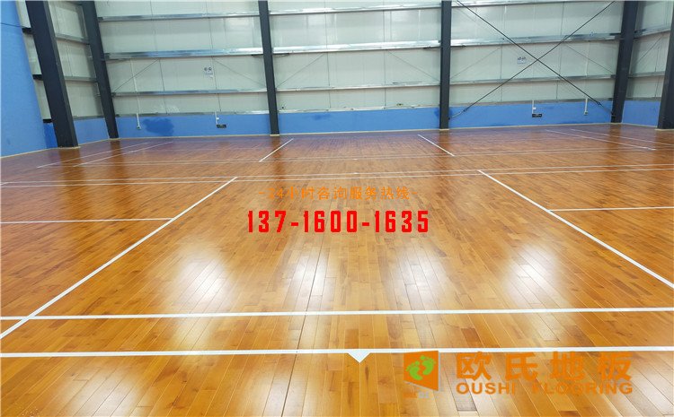 廣東惠來(lái)縣羽毛球館木地板案例——?dú)W氏運(yùn)動(dòng)木地板廠家