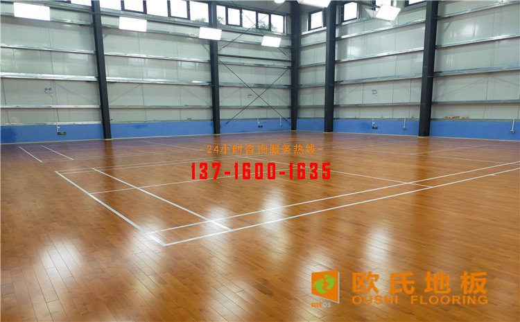 廣東惠來(lái)縣羽毛球館木地板案例——?dú)W氏運(yùn)動(dòng)木地板廠家