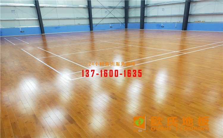廣東惠來(lái)縣羽毛球館木地板案例——?dú)W氏運(yùn)動(dòng)木地板廠家