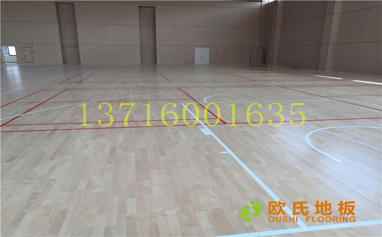 廣州永順大道鐵英中學體育館木地板案例—歐氏運動木地板廠家