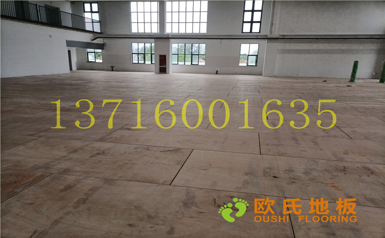 江蘇宿遷運河路學(xué)校體育館木地板案例-歐氏運動木地板廠家