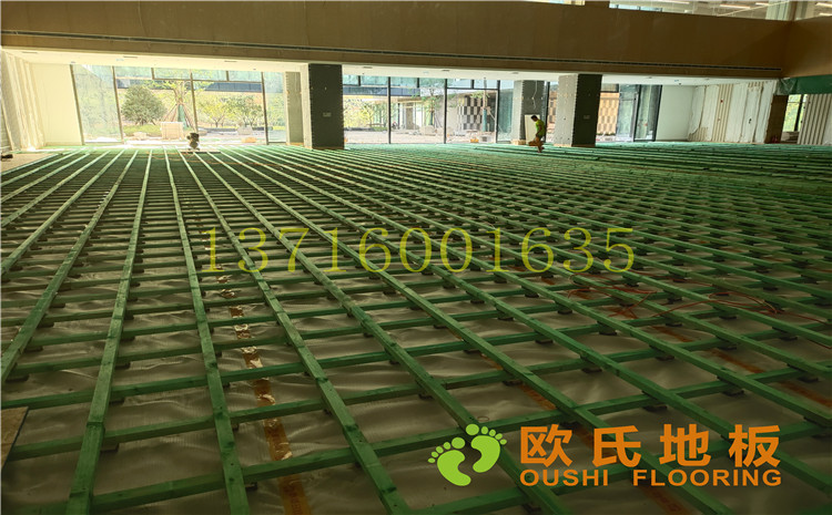 杭州26號地塊商務(wù)金融籃球場木地板案例-歐氏運動木地板廠家