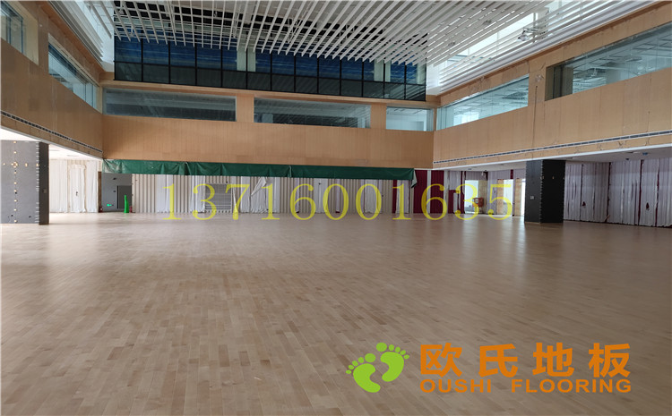 杭州26號地塊商務(wù)金融籃球場木地板案例-歐氏運動木地板廠家