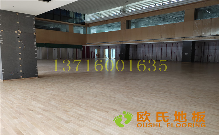 杭州26號地塊商務(wù)金融籃球場木地板案例-歐氏運動木地板廠家