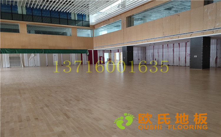 杭州26號地塊商務(wù)金融籃球場木地板案例-歐氏運動木地板廠家