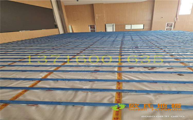 徐州市大馬路小學(xué)九龍湖分校禮堂舞臺木地板項(xiàng)目-歐氏運(yùn)動(dòng)木地板廠家